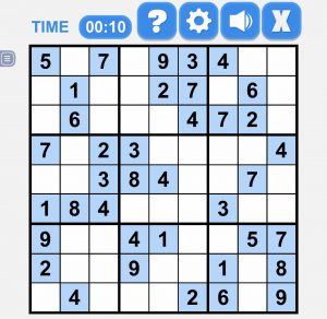 Sudoku – online könnyű